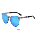 Women's Gothic skull Sunglasses with Metal Frame Temple & UV400