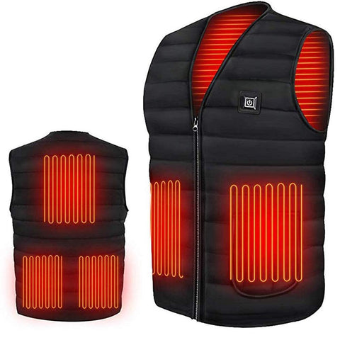 UNIsex Smart heated Cotton Vest USB Infrared Electric Outdoor