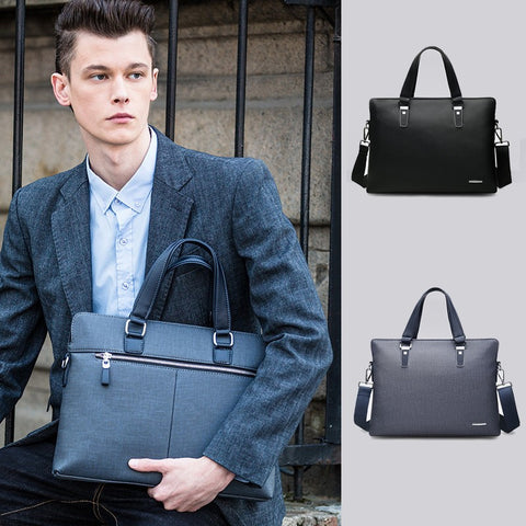 Bag - Men's PU Leather Shoulder Bag Messenger Briefcase Business Bags